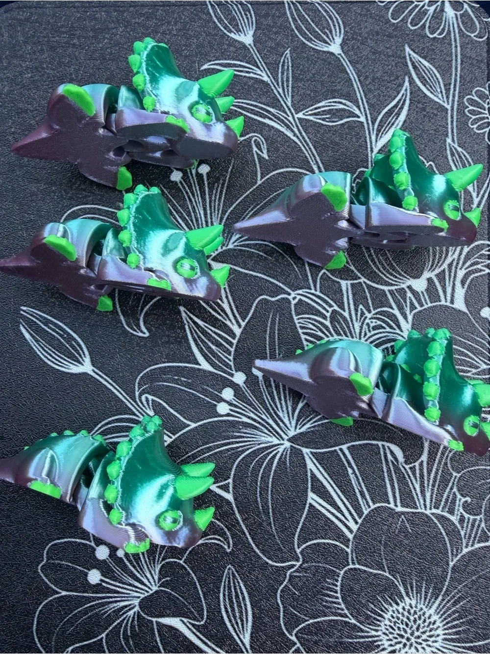 Triceratops 3D Printer movable toys